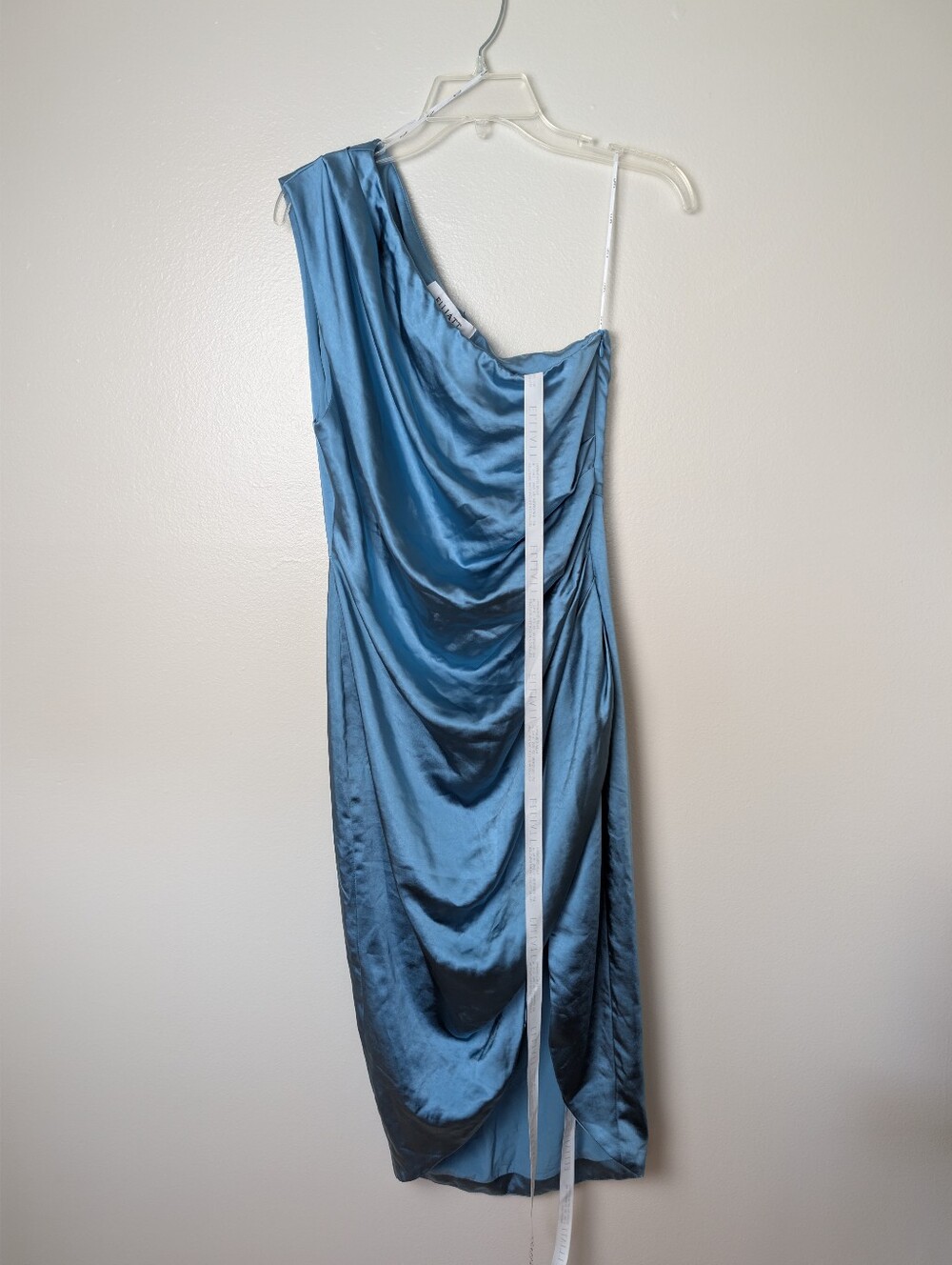 Elliatt Cassini Dress In Cadet Blue Ruched NWT $189 Size Medium - Picture 4 of 8